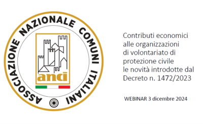 CONTRIBUTI ECONOMICI ALLE ORGANIZZAZIONI DI VOLONTARIATO DI PROTEZIONE CIVILE - anci volontariato